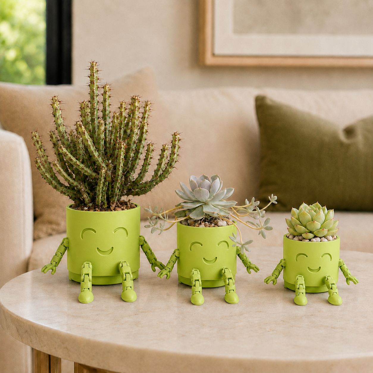 The Plant Fam – Mini Character Pot Set