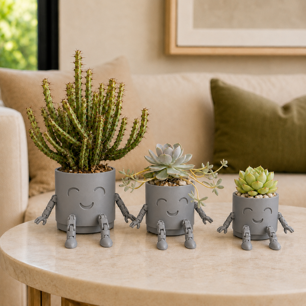 The Plant Fam – Mini Character Pot Set