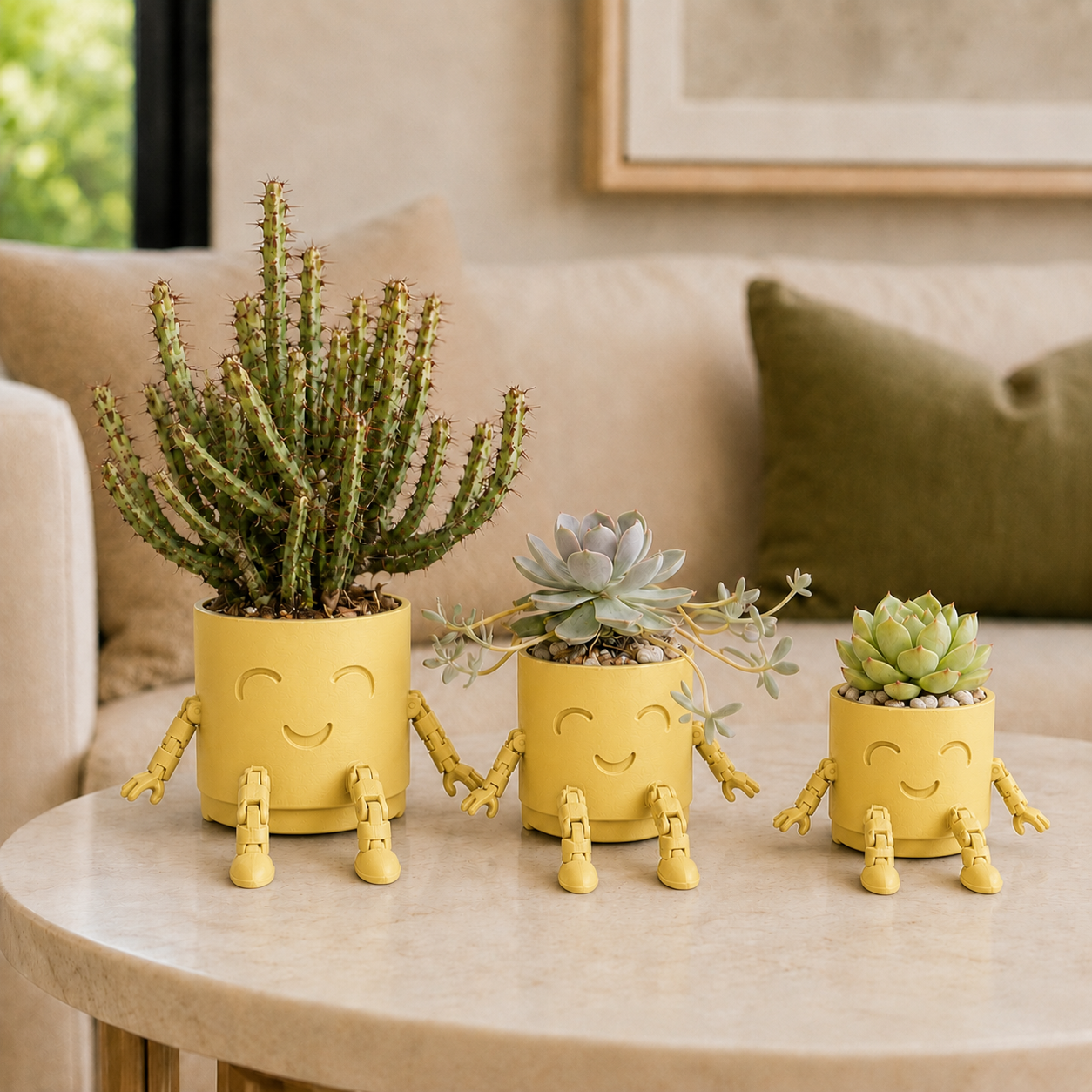 The Plant Fam – Mini Character Pot Set
