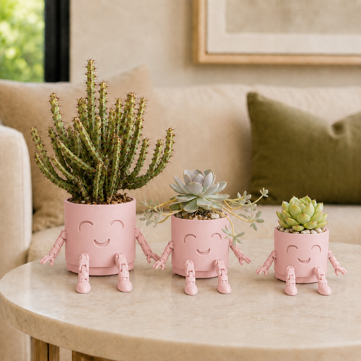 The Plant Fam – Mini Character Pot Set