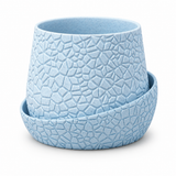 Mosaic Stone Planter with Matching Saucer