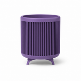 Fluted Cylinder Planter with Stand