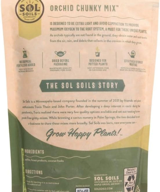 Sol Soil Chunky Orchid Potting Mix